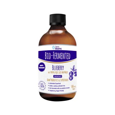 Henry Blooms Bio-Fermented Blueberry Concentrate (with Papaya, Acai, Goji & Maqui) 500ml